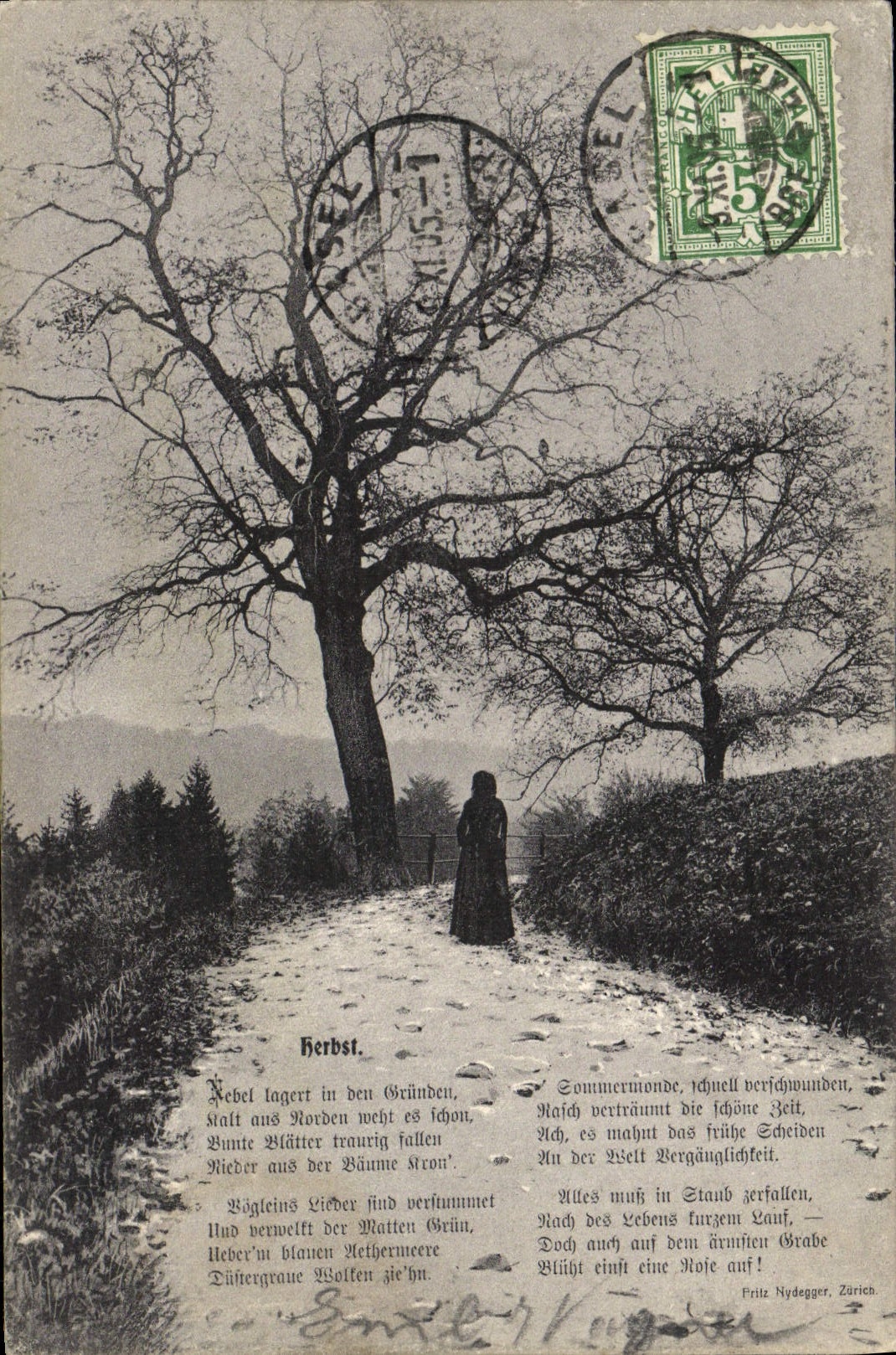 VINTAGE POSTCARD Herbst