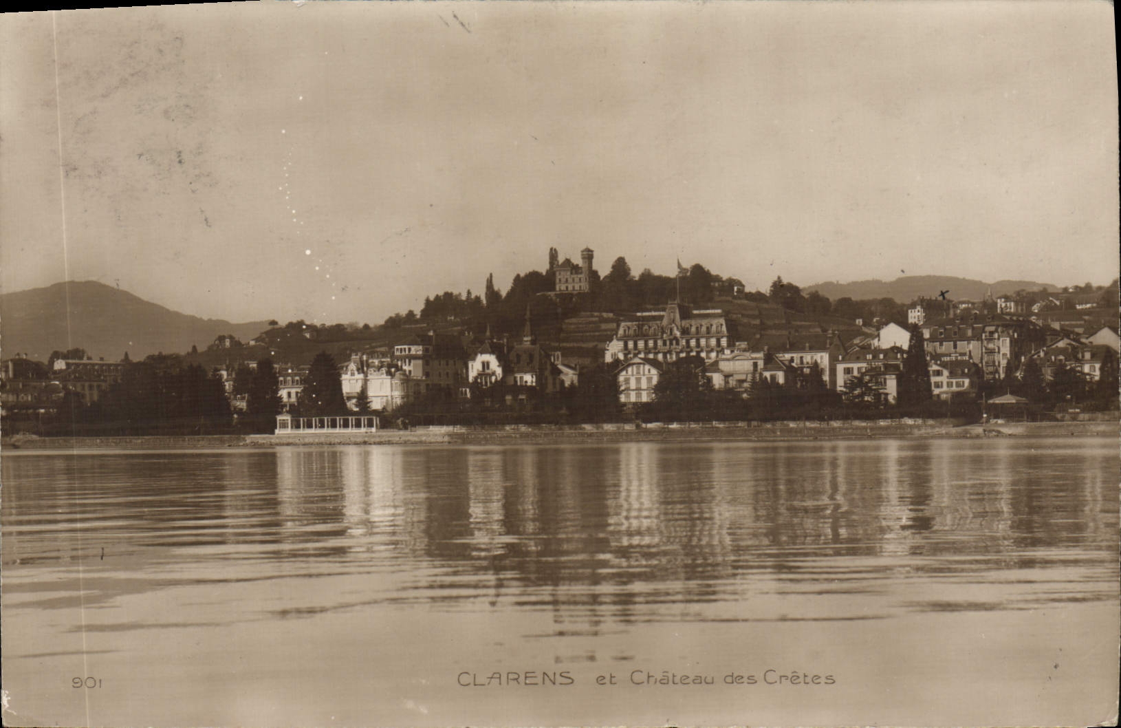 VINTAGE POSTCARD Clarens and Castle of the Peaks