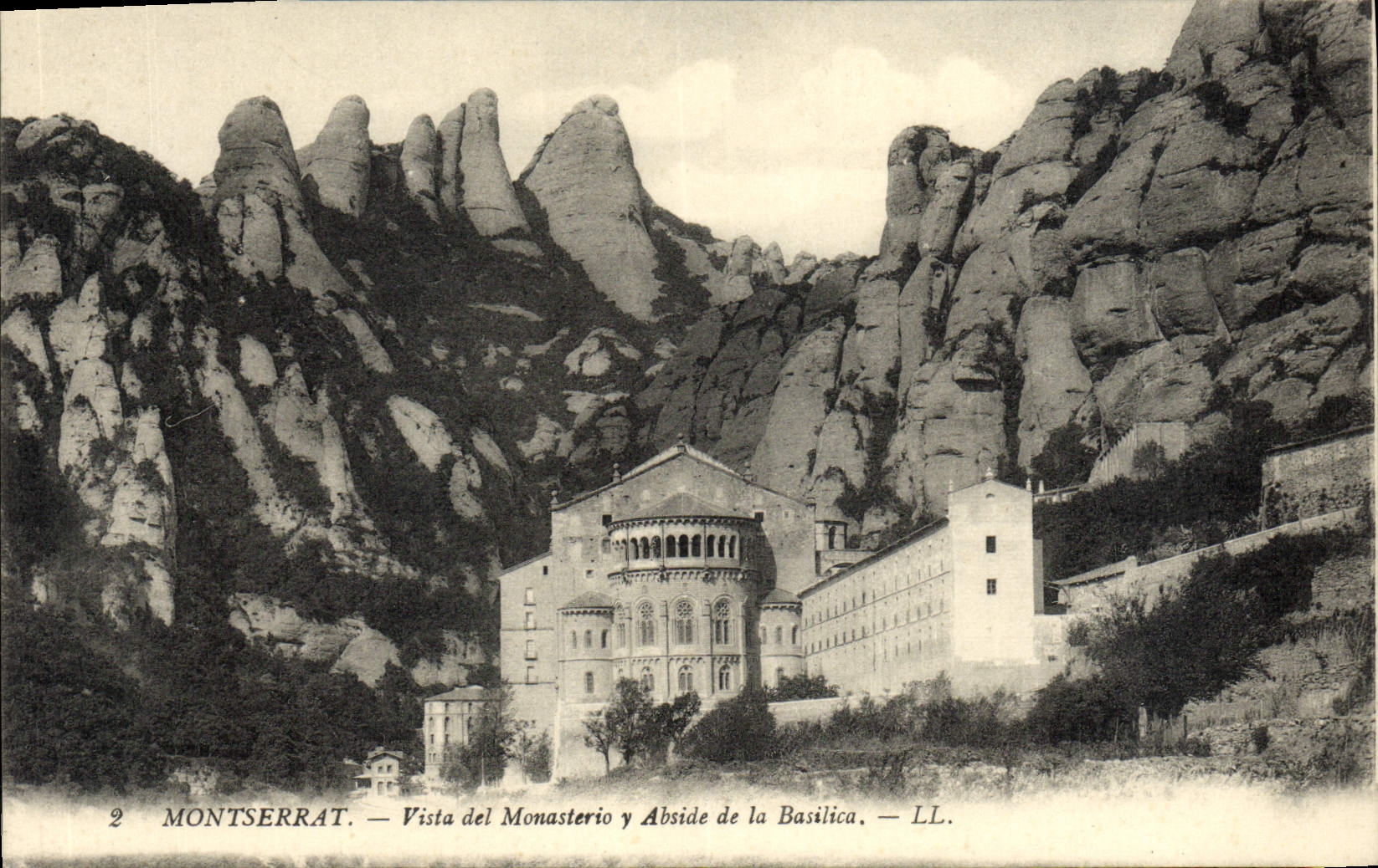 CPA Montserrat Vista General del Monasterio