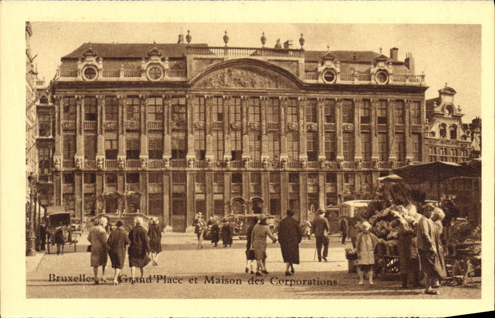 CPA Bruxelles Grand Place et Maison des Corporations