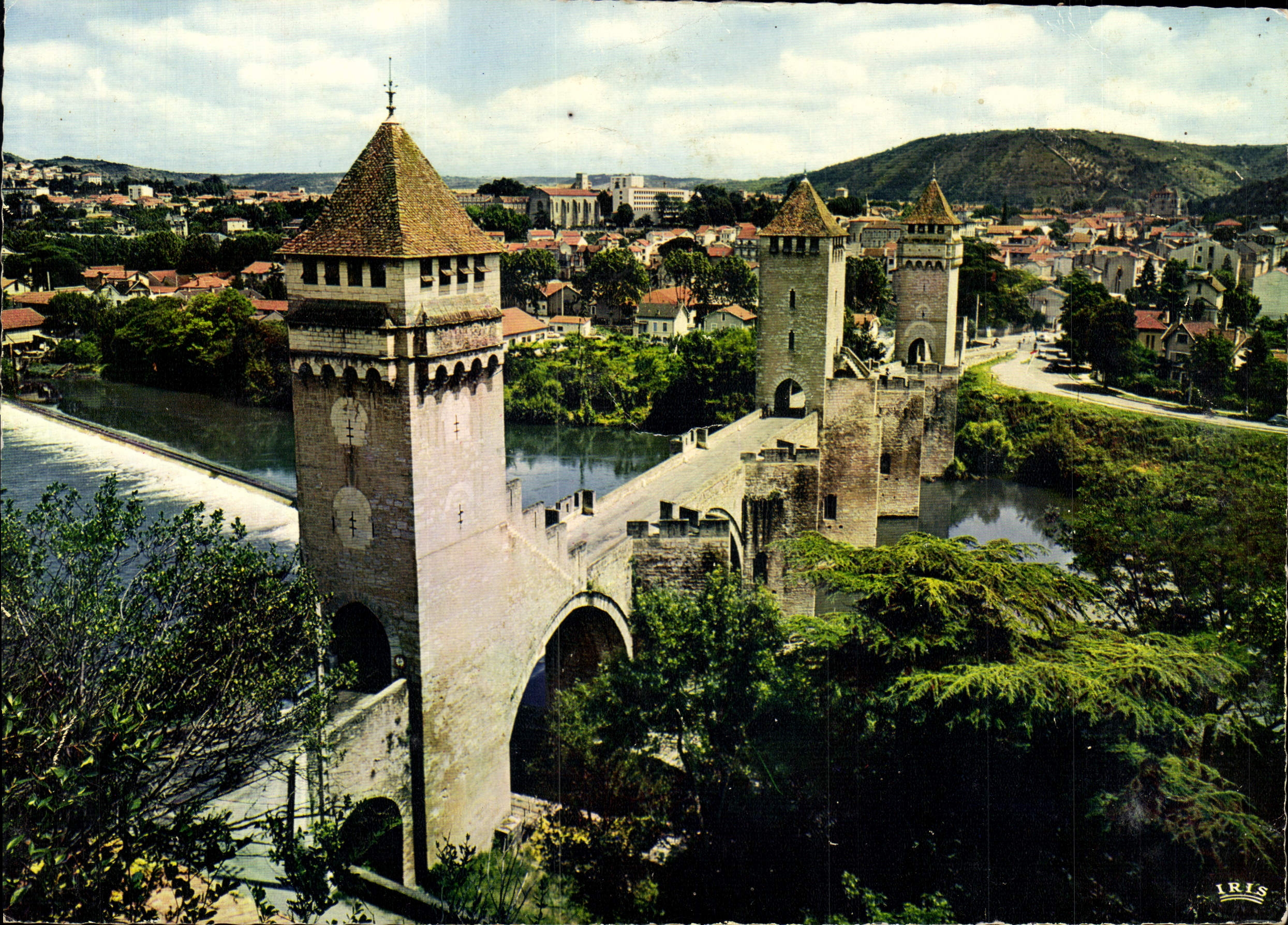 MODERN CARD large foramt the Valley Of the Batch Cahors Quercy View