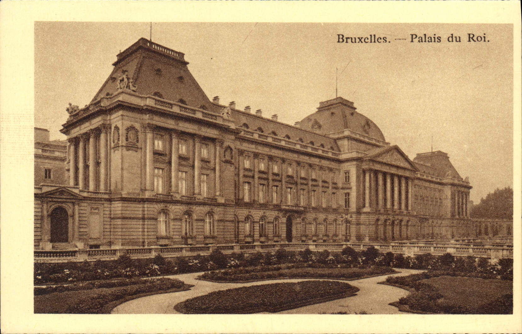 CPA Bruxelles Palais du Roi