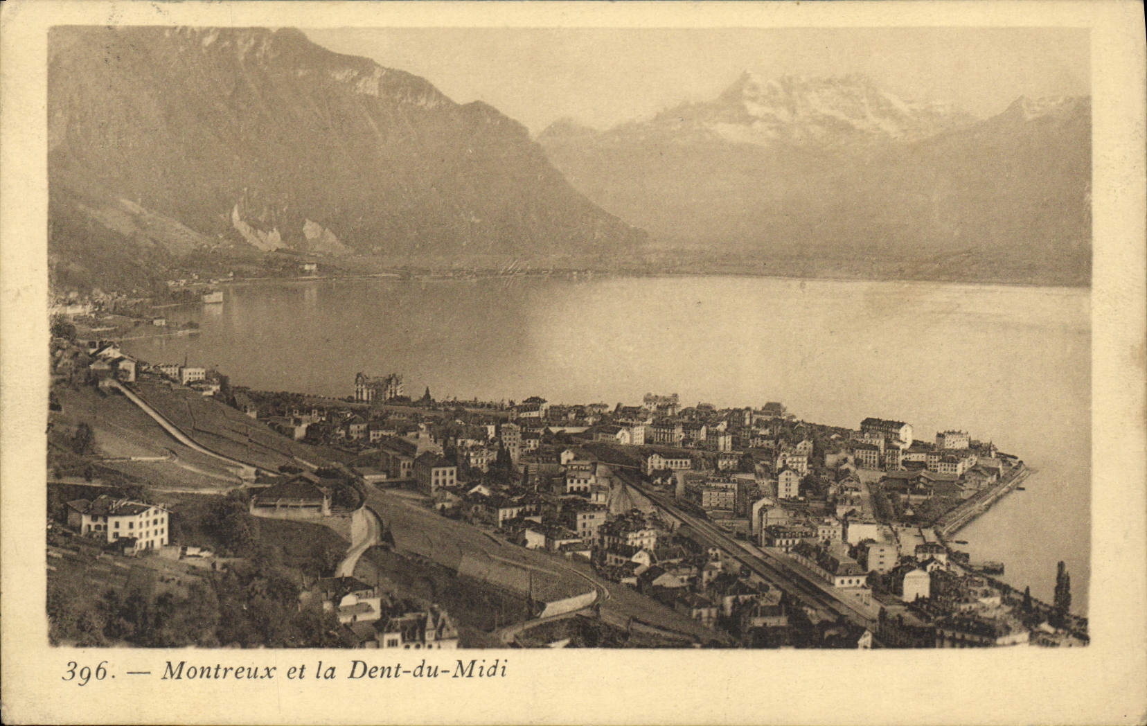 CPA Montreux et la Dent du Midi