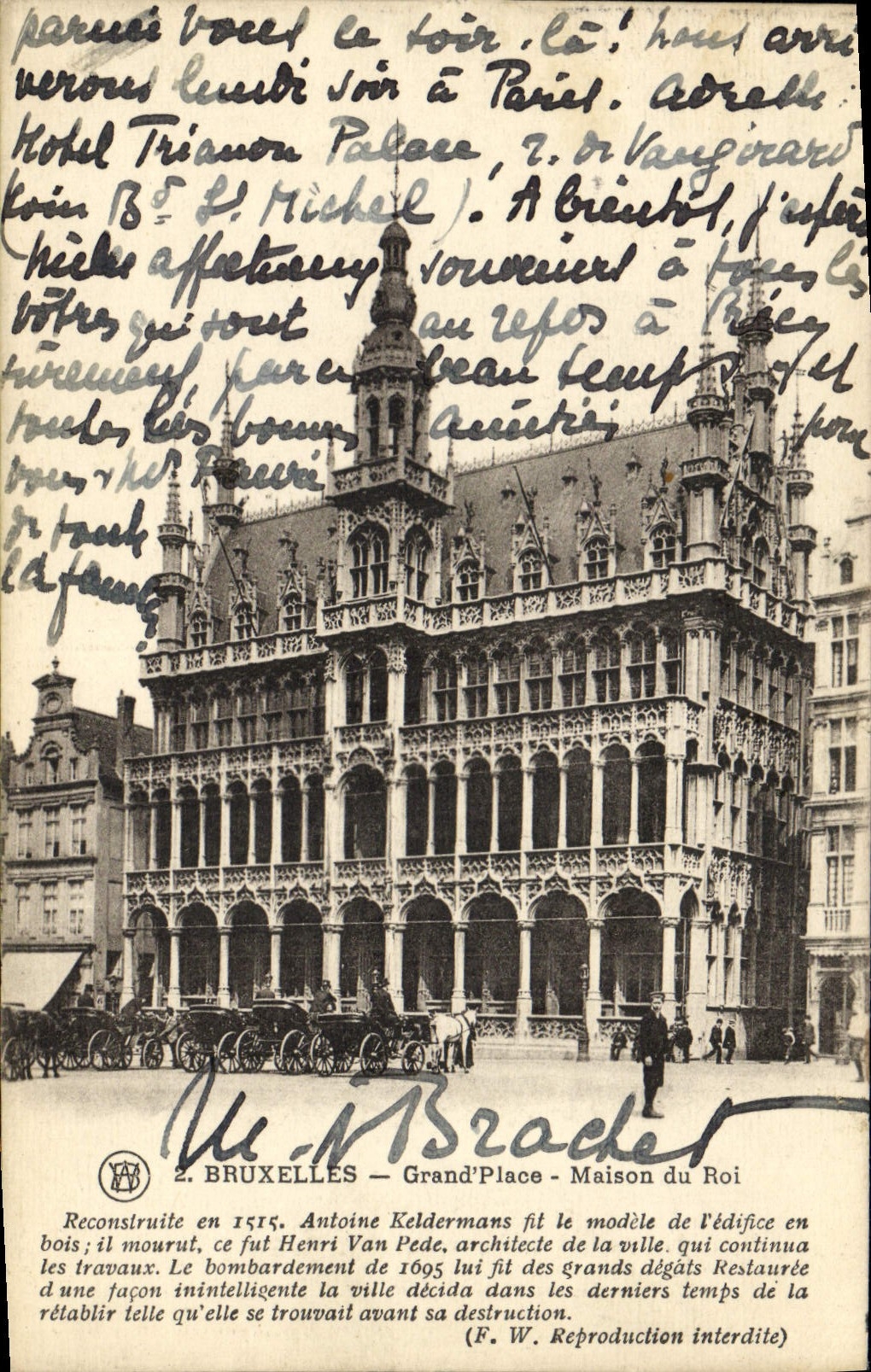 CPA Bruxelles Grand Place Maison du Roi