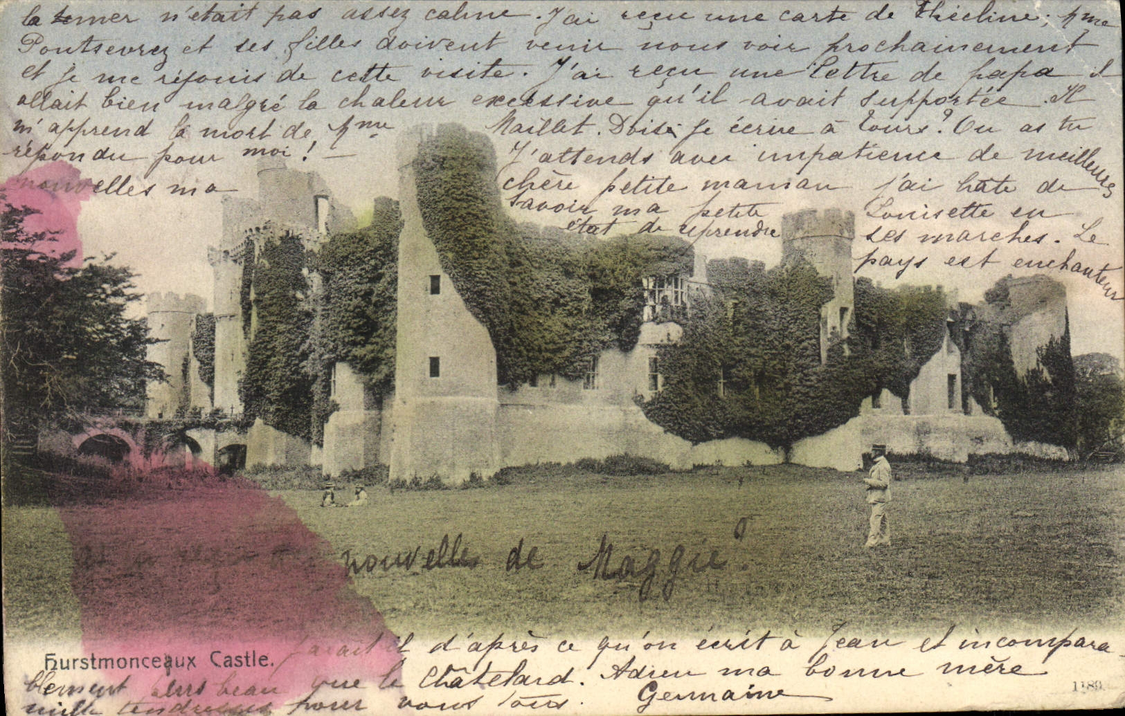 VINTAGE POSTCARD Hurstmonceaux Castle