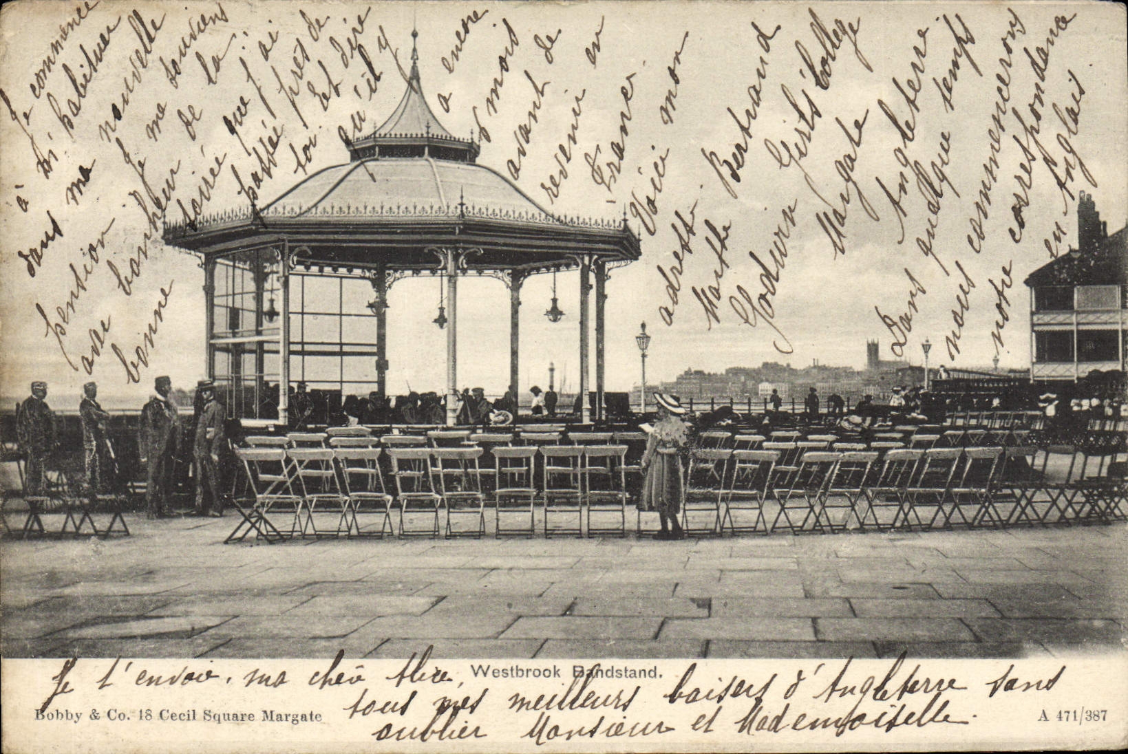 Bandstand del Westbrook de la POSTAL de la VENDIMIA