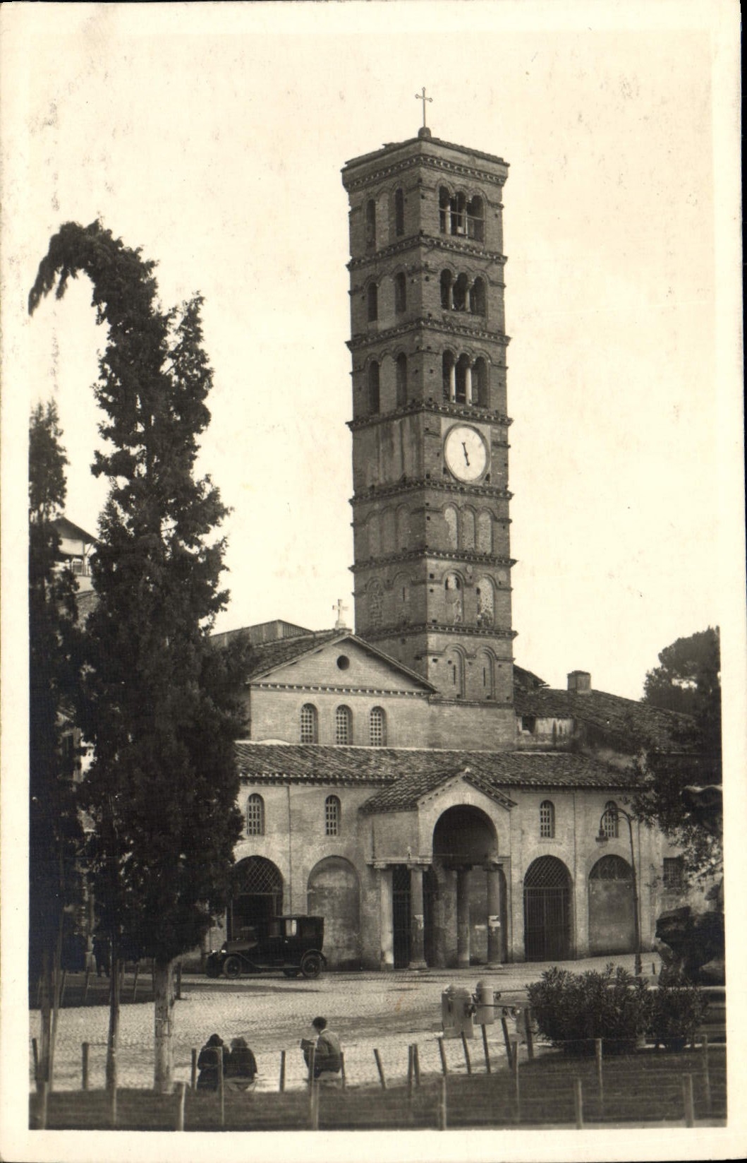 POSTAL Roma Chiese Maria Cosmedin Facciata de la VENDIMIA