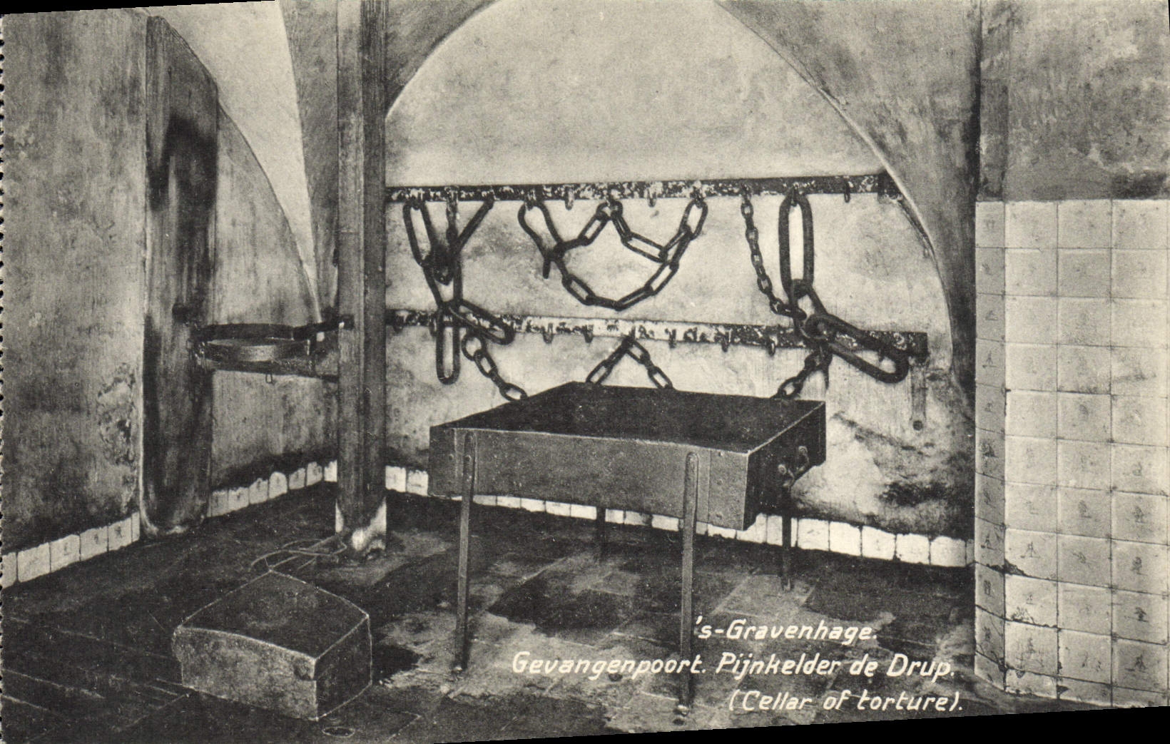 POSTAL Gravenhage Gevangenpoort Pijnkelder de Drup Tortures de la VENDIMIA