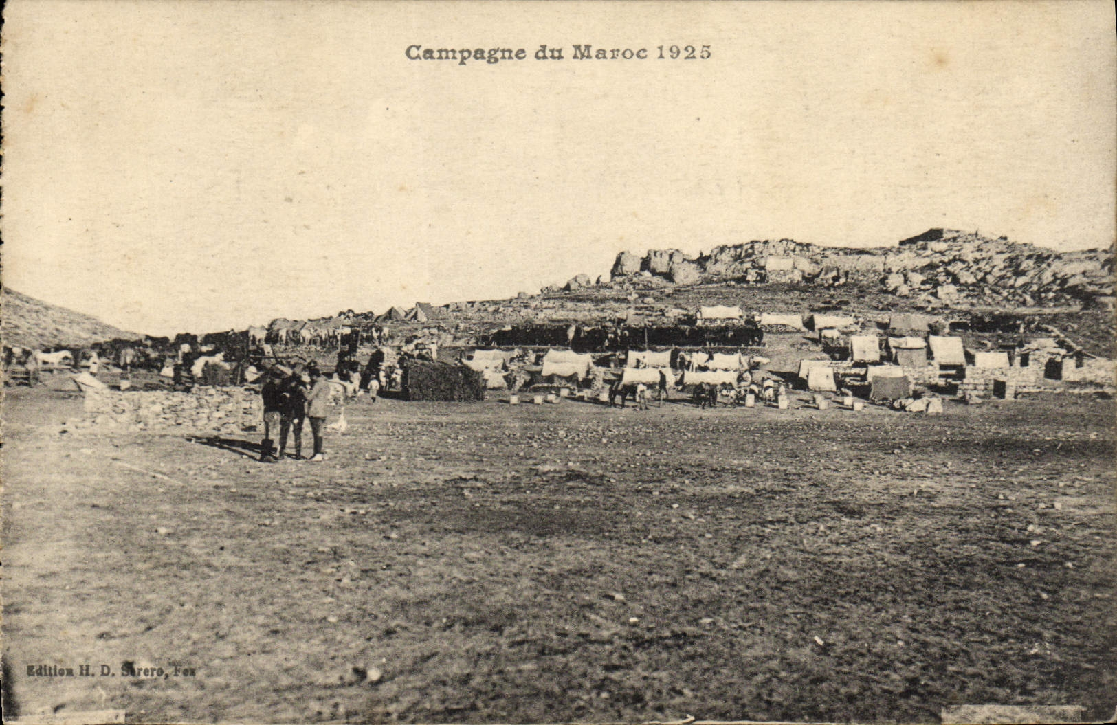 CPA Campagne du Maroc 1925 Militaria