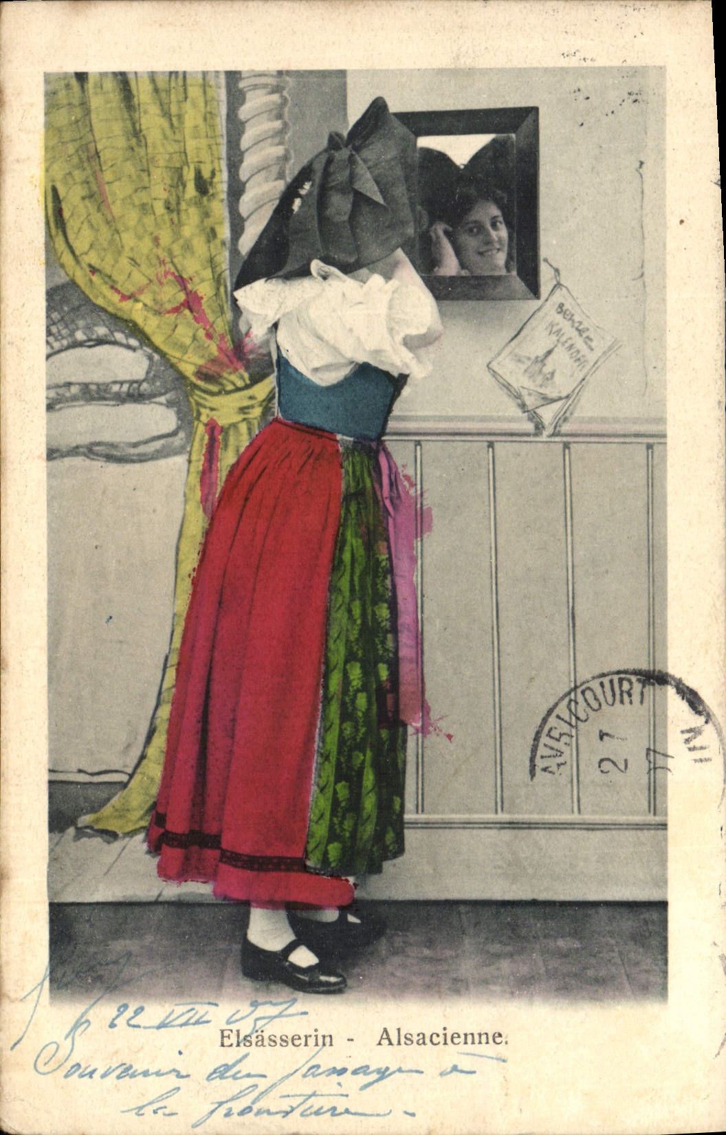 CPA Elsasserin Alsacienne Alsace Femme Folklore