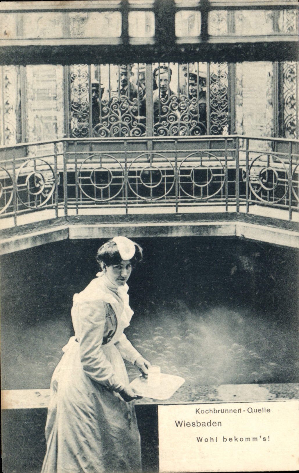 VINTAGE POSTCARD Wiesbaden Kochbrunnert Which