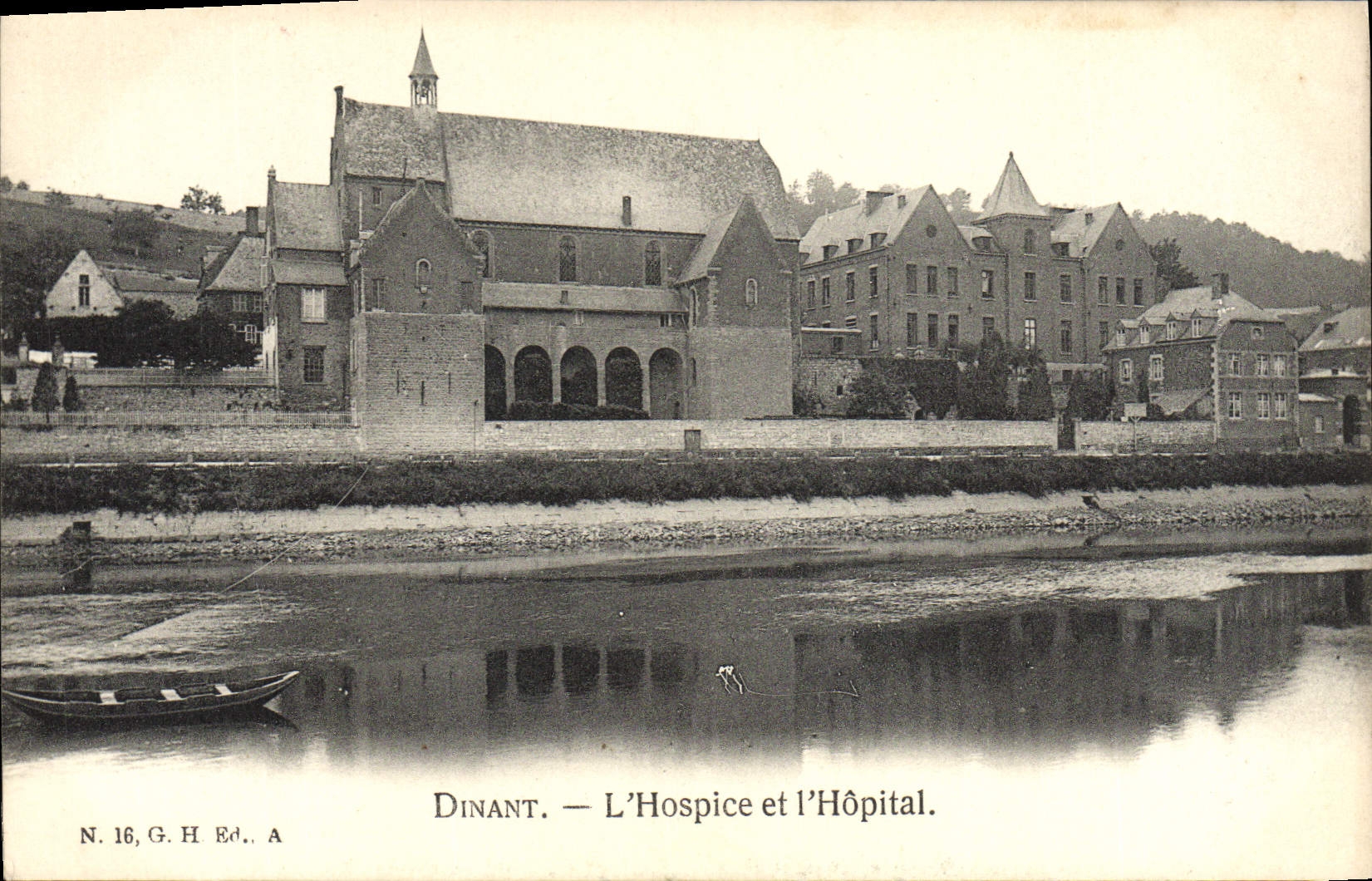 VINTAGE POSTCARD Dining the Old people's home and the Hospital