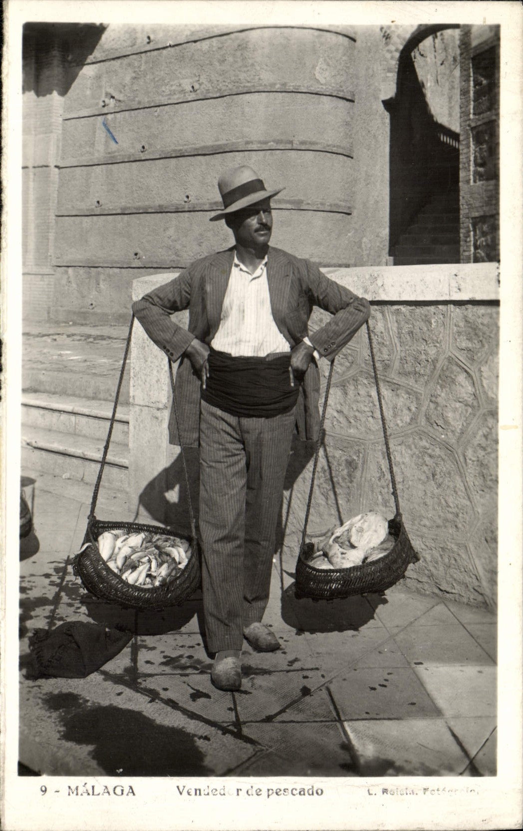 CPA Malaga Vended Pescado Folklore