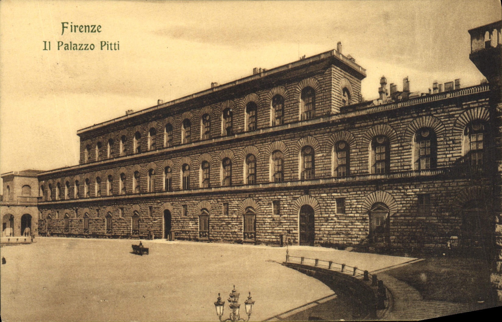 POSTAL Firenze de la VENDIMIA él Palazzo Pitti