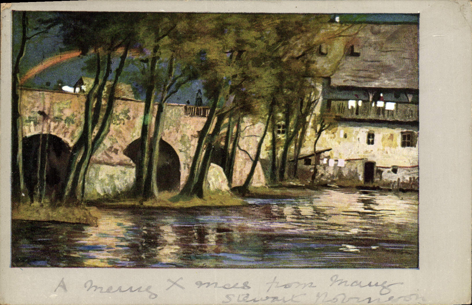 CPA Maison au bord de l'eau