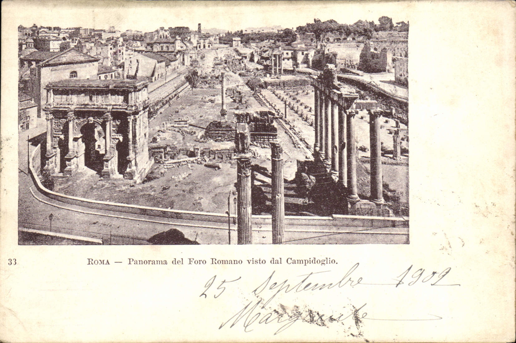 CPA Roma Panorama del Foro Romano Visto dal Campidoglio
