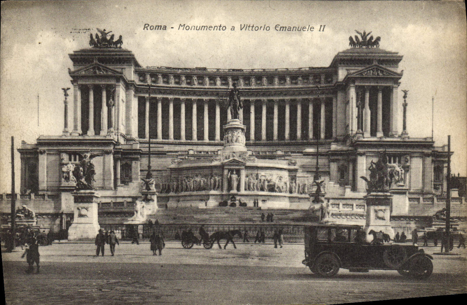 CPA Roma Monumento a Vittorio Emanuele II