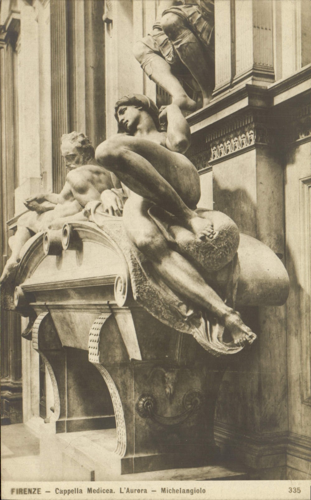 POSTAL Firenze Cappella Medicea Michelangiolo de la VENDIMIA