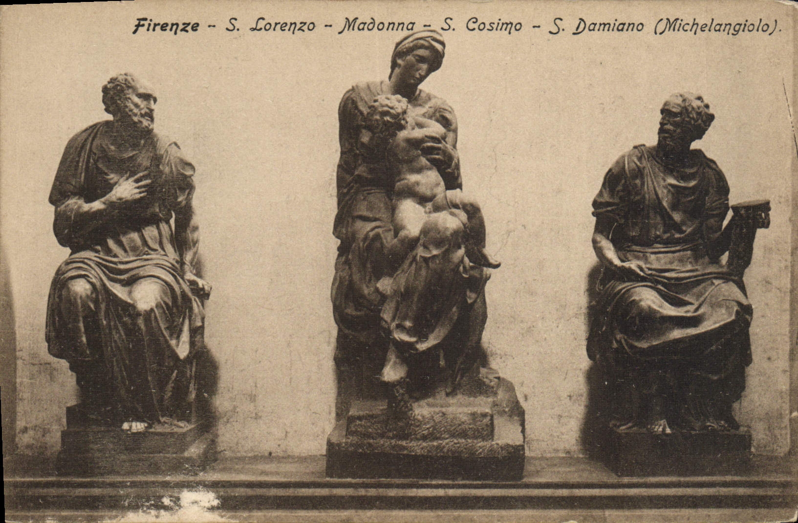 CPA Firenze S Lorenzo Madonna S Cosimo S Damiano Michelangiolo