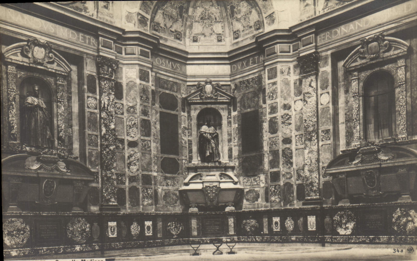 POSTAL Firenze Cappella Medicea de la VENDIMIA