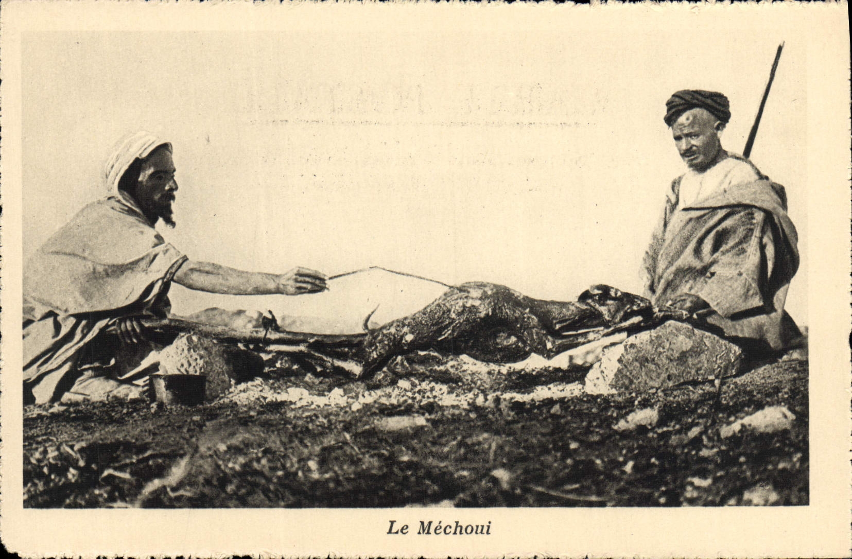 CPA Edon Sple Des Auto Circuits Nord Africains De La Cie Gle Transatlantique Le mechoui 