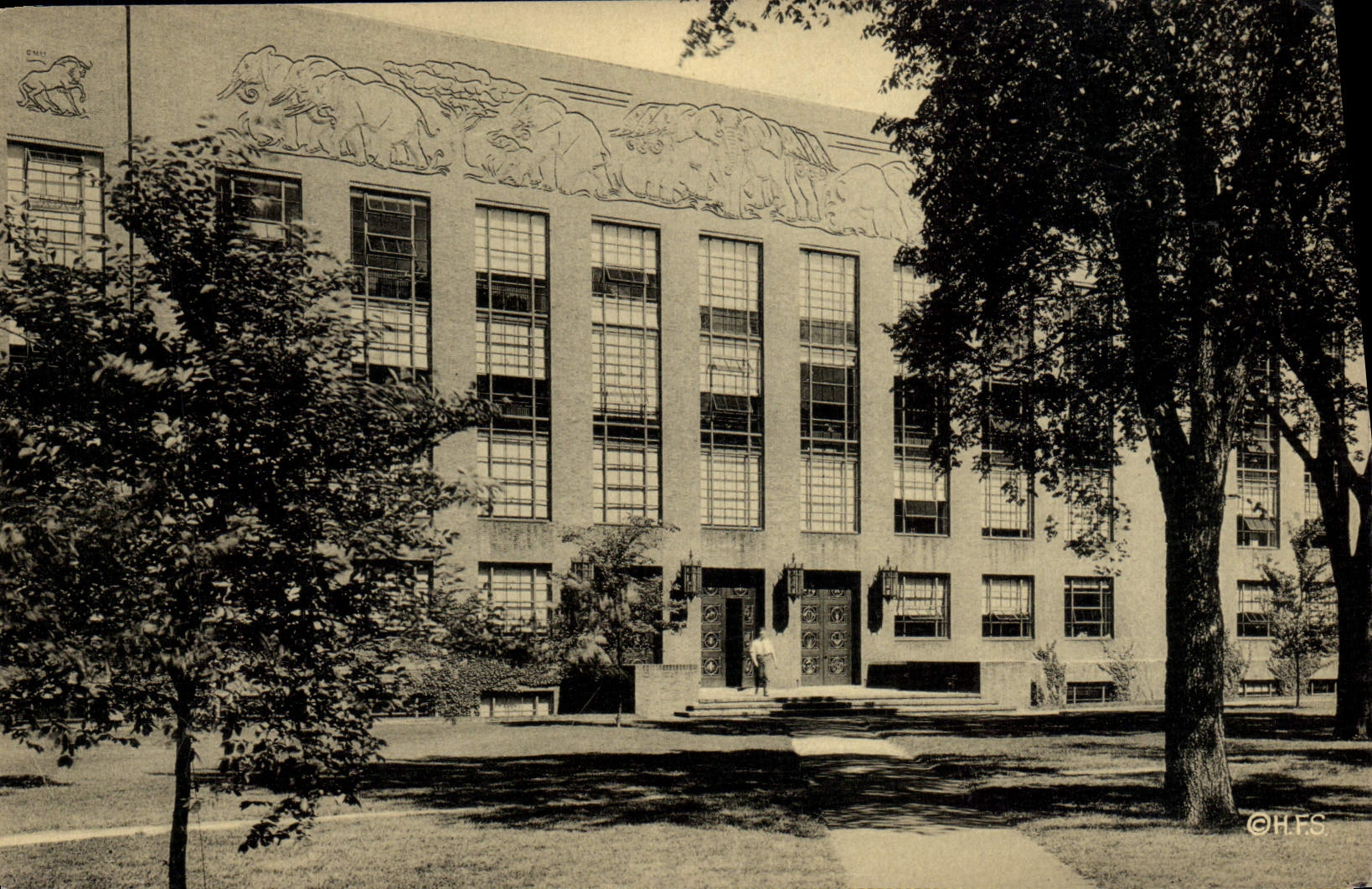 POSTAL de la VENDIMIA la Universidad de Harvard biológica de los laboratorios