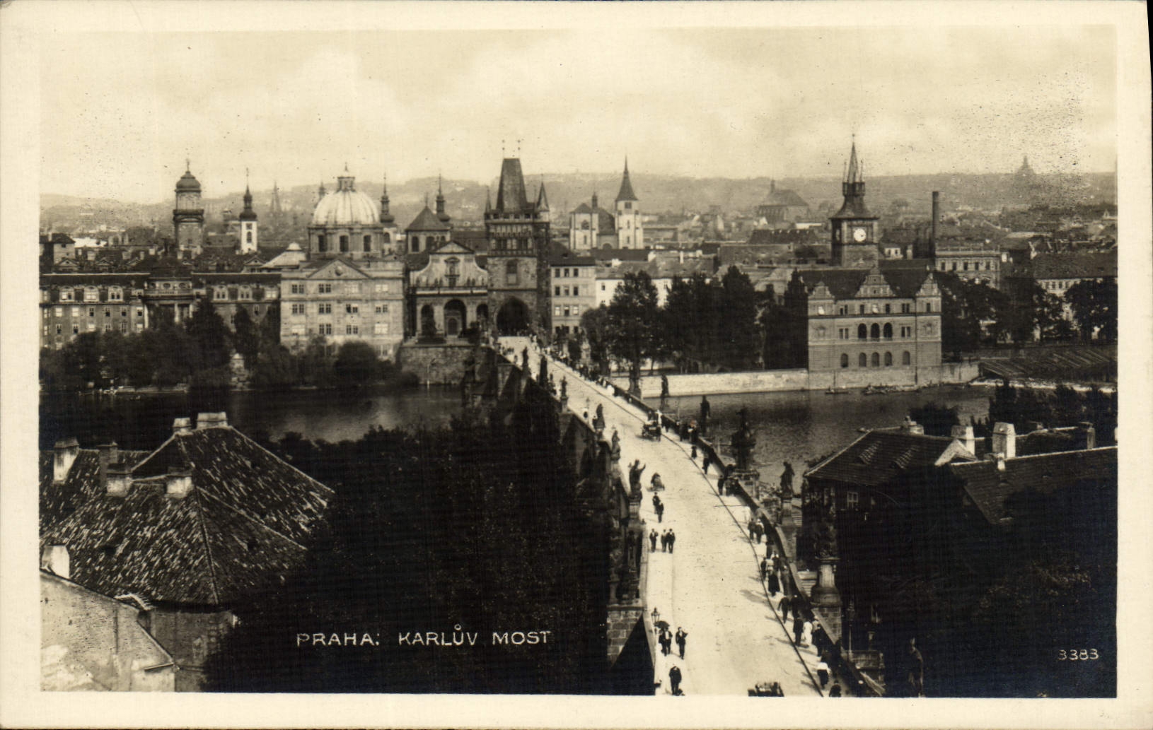 POSTAL Prahai Karluv de la VENDIMIA más