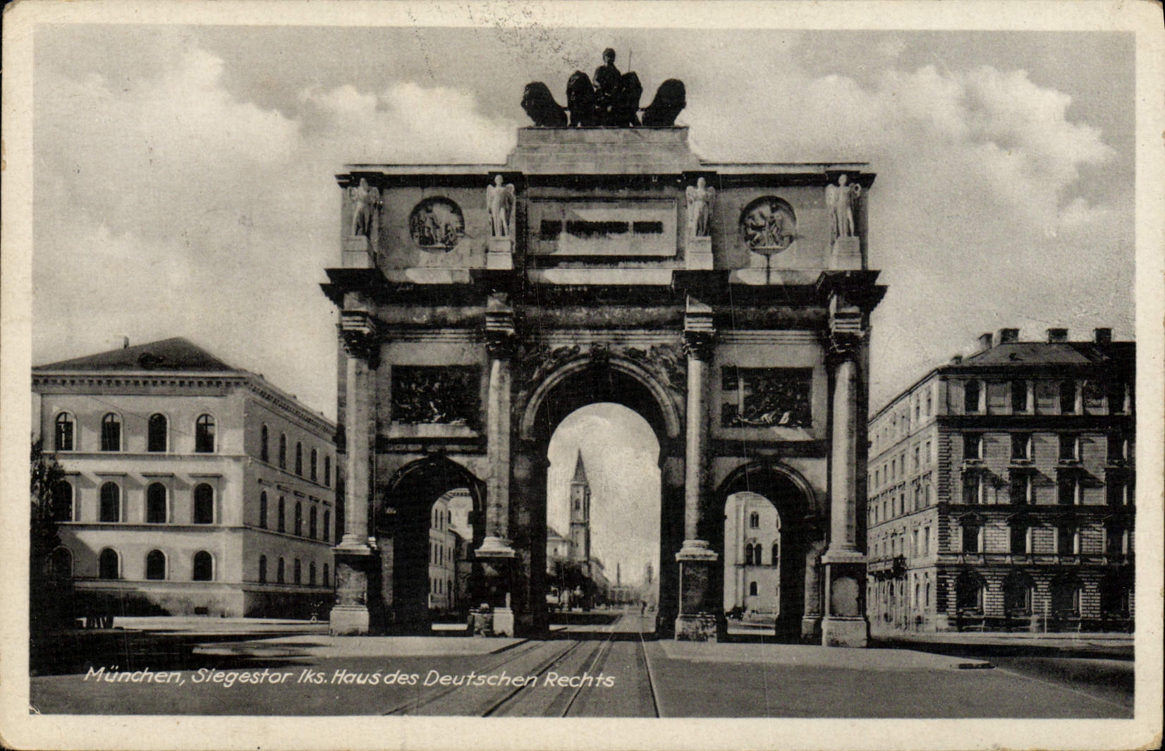 CPA Munchen Siegestor Haus Des Deutschen Rechts