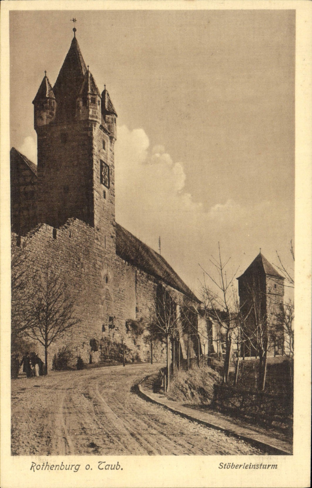 VINTAGE POSTCARD Rothenburg Jaub Stoberleinsturm