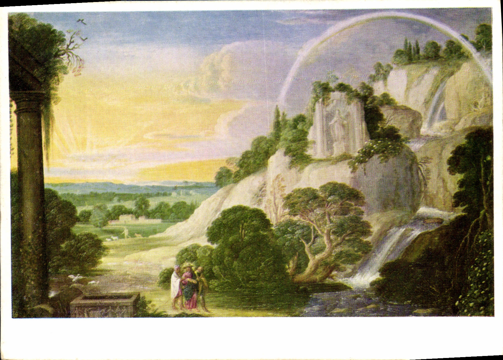 MODERN CARD Christus MIT Den Jungern Auf Dem Weg Nach Emmaus Koln