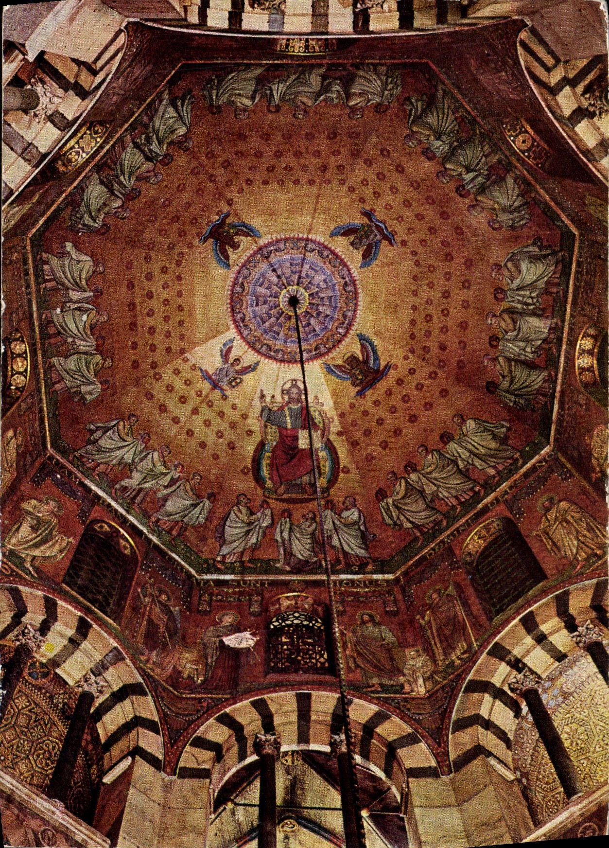 MODERN CARD Aachen Dom Blick In Die Korcjingische Kuppel