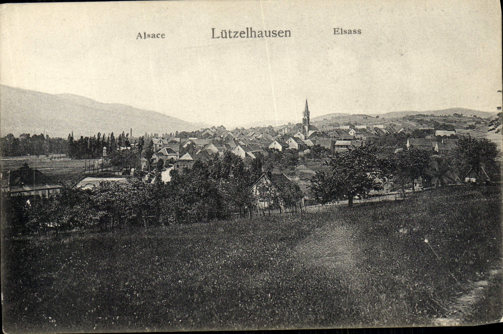 VINTAGE POSTCARD Alsace Lutzelhausen Elsass