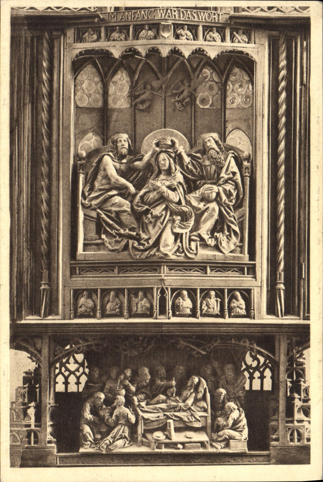 VINTAGE POSTCARD Rothenbrug Jakobskirche Marienaltar Von Tillmann Riemenschneider