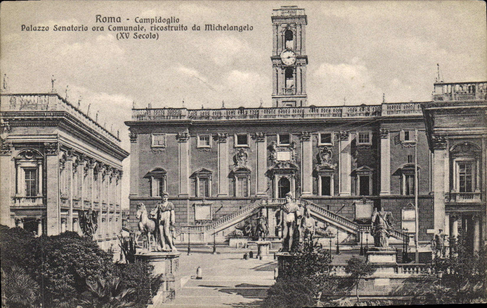 POSTAL Roma Campidoglio Palazza Senatoria de la VENDIMIA