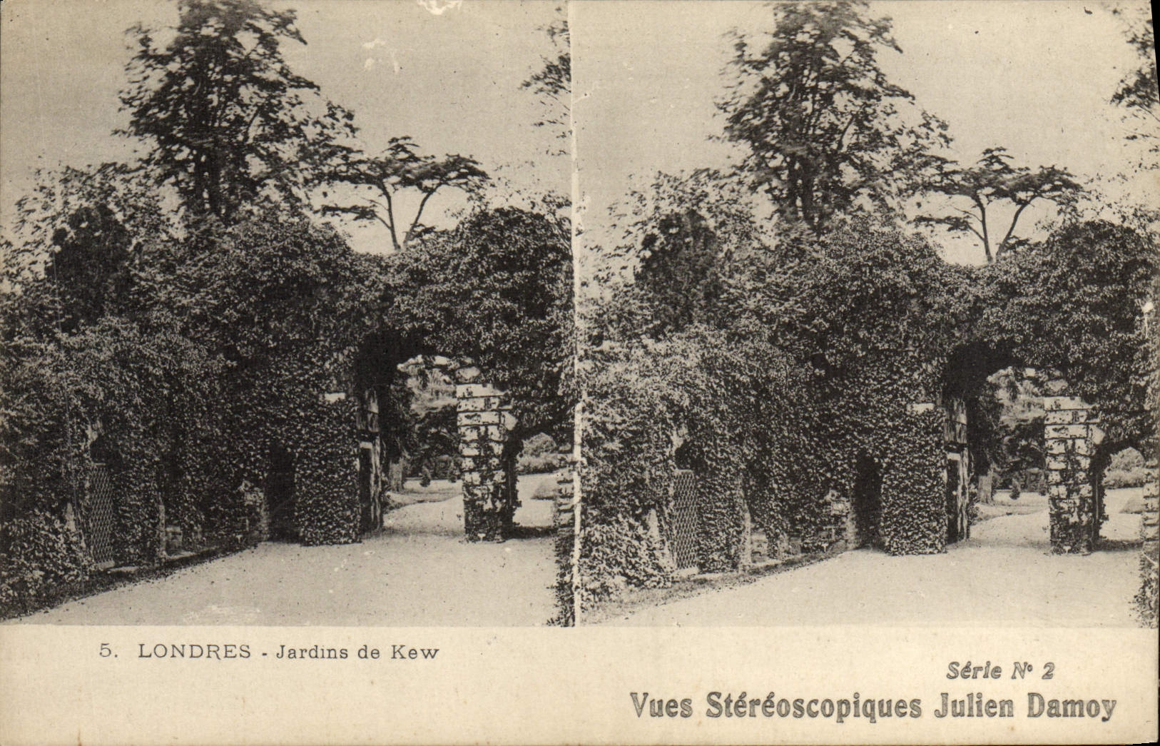 CPA Londres Jardins De Kew Vues Stereoscopiques Julien Damoy