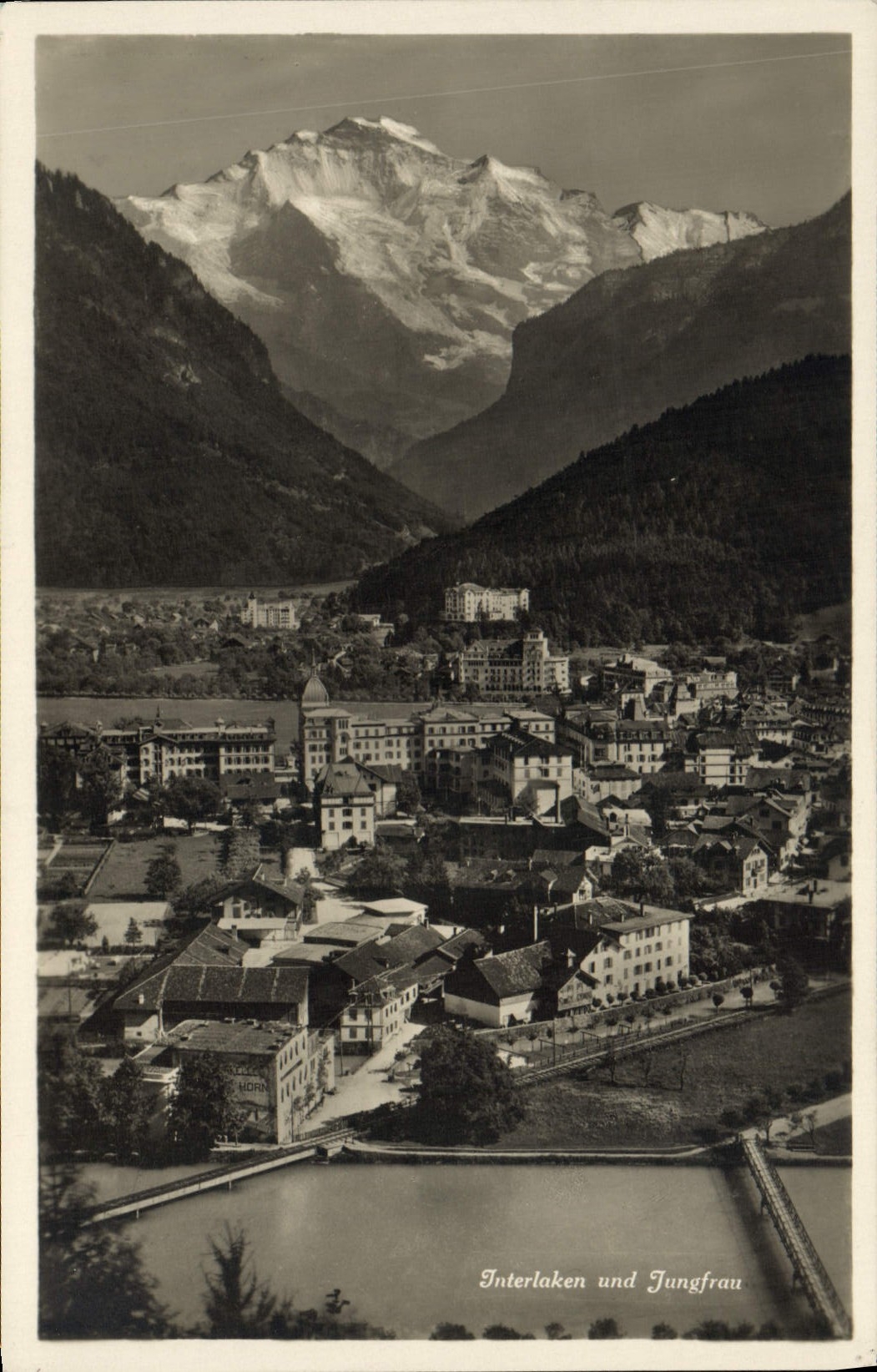 CPA Interlaken And Jungfrau