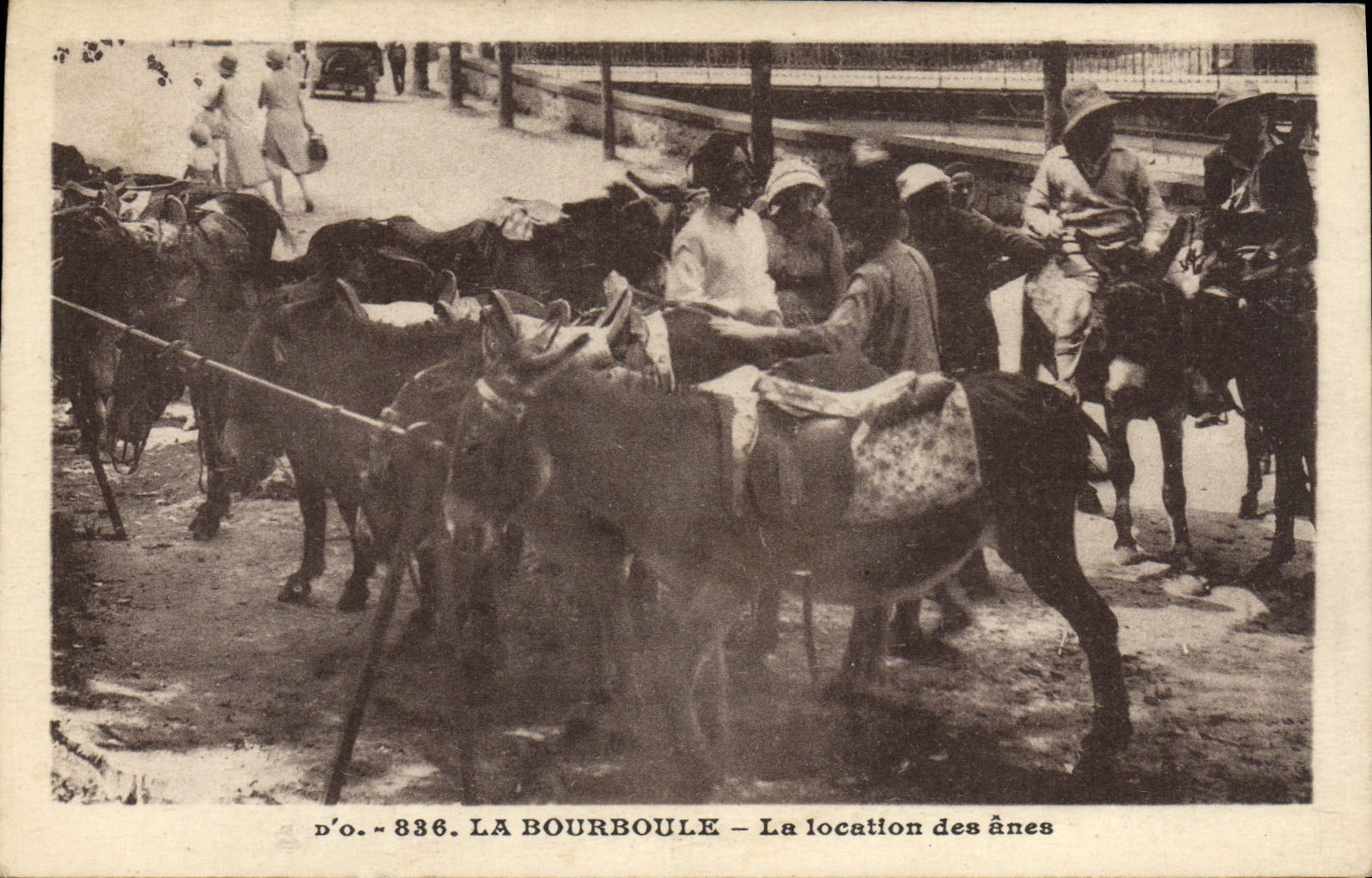 CPA La Bourboule La Location Des Anes