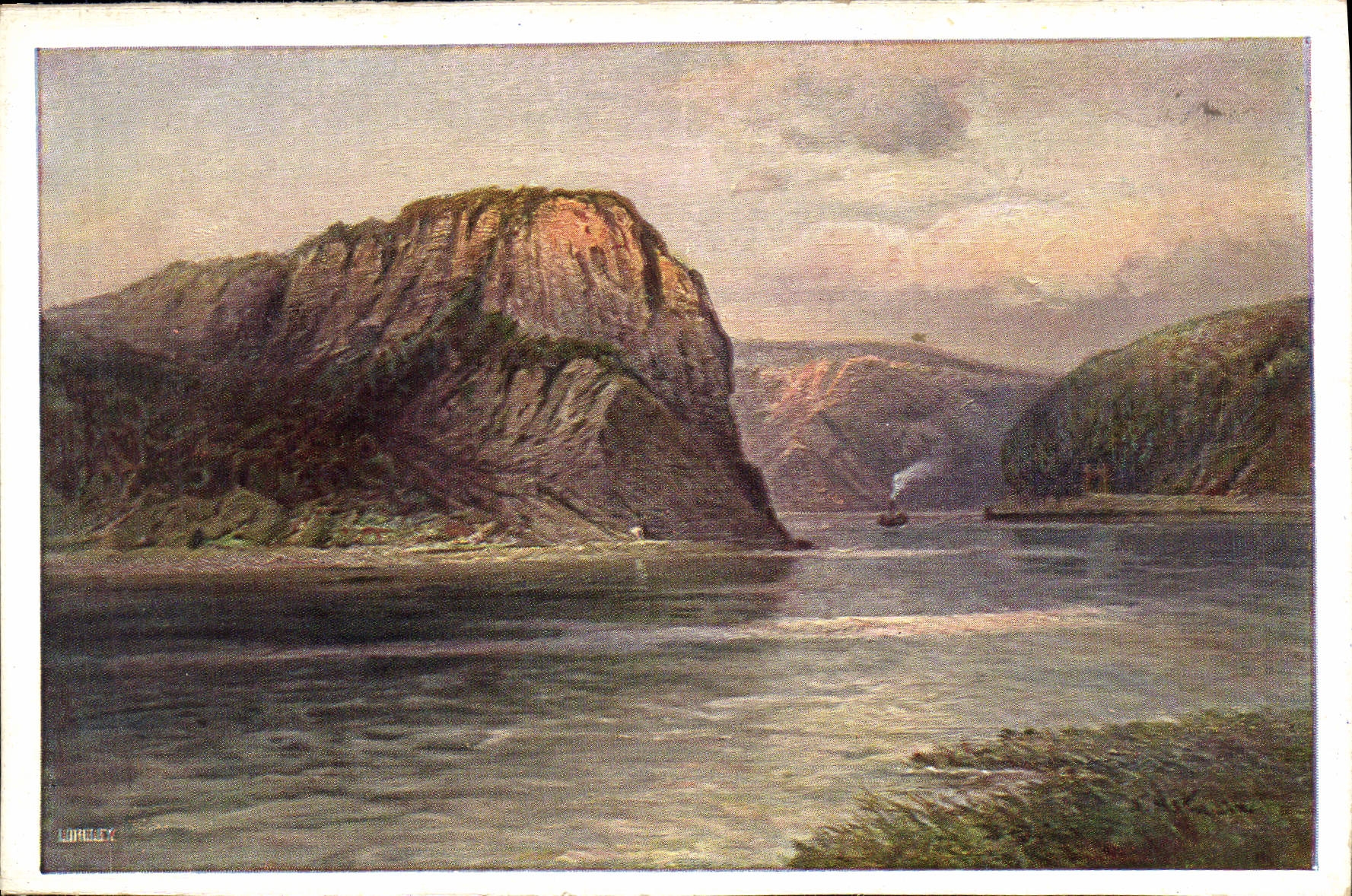 VINTAGE POSTCARD Dle Loreley