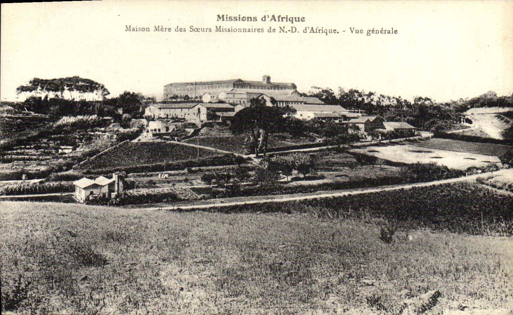 VINTAGE POSTCARD Missions Of Africa Head office Of the Sisters Missionaries Of NR D Of Africa View