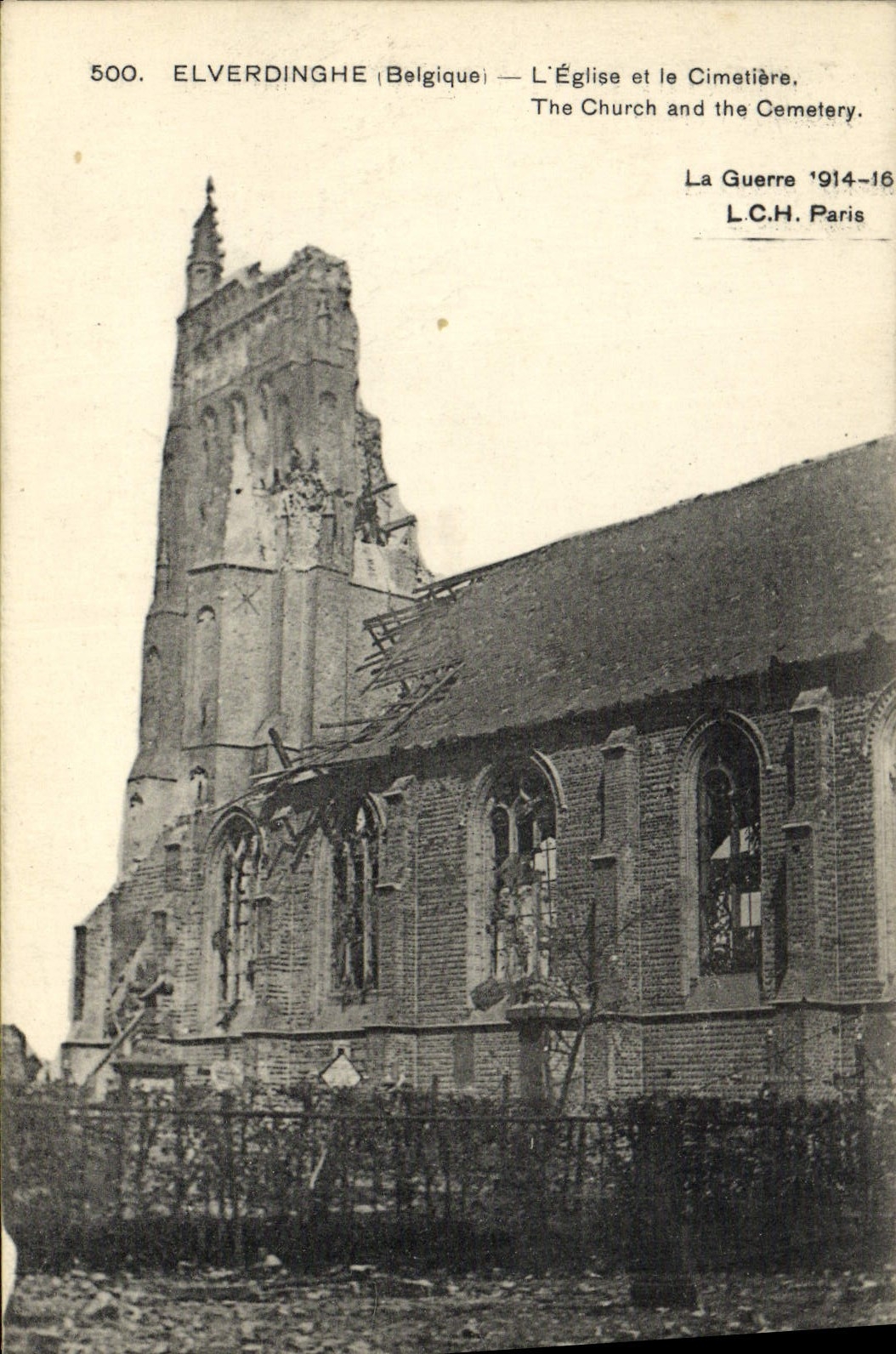 CPA Elverdinghe L'Eglise Et Le Cimetiere 
