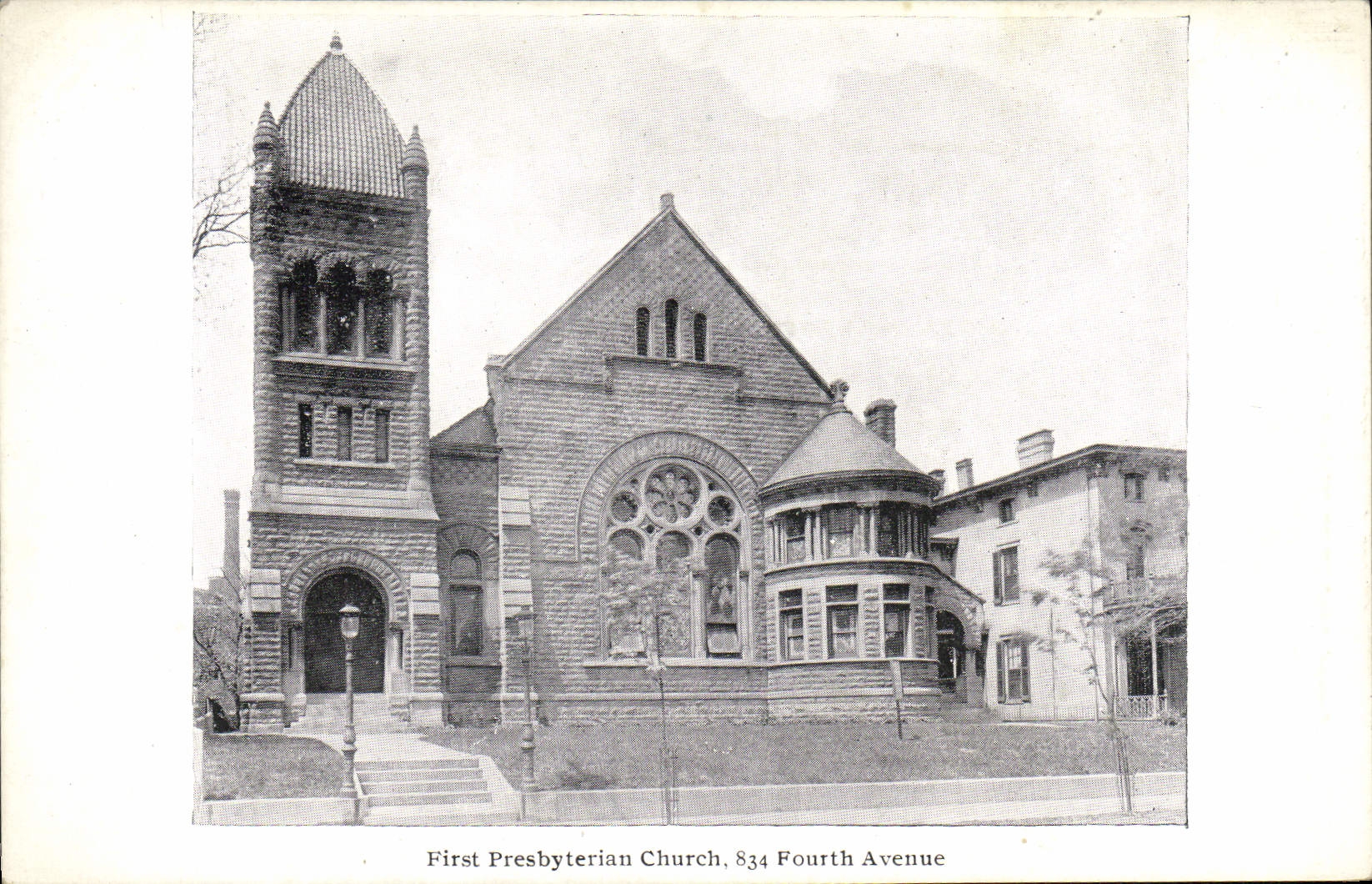 VINTAGE POSTCARD First Presbyterian Church 834th Fourth Avenue
