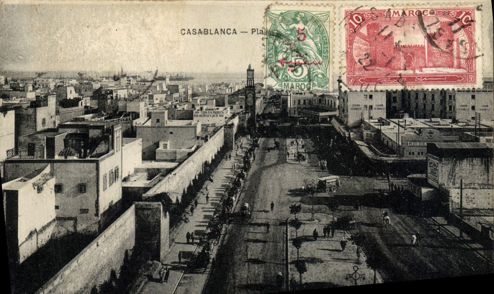VINTAGE POSTCARD Casablanca Morocco