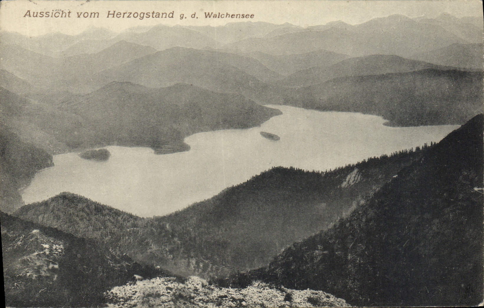 CPA Aussicht Vom Herzogstand Walchensee