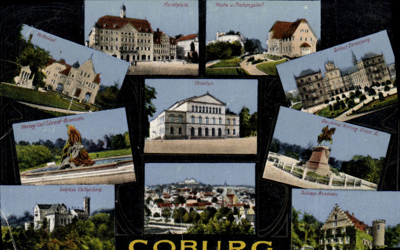 VINTAGE POSTCARD Coburg