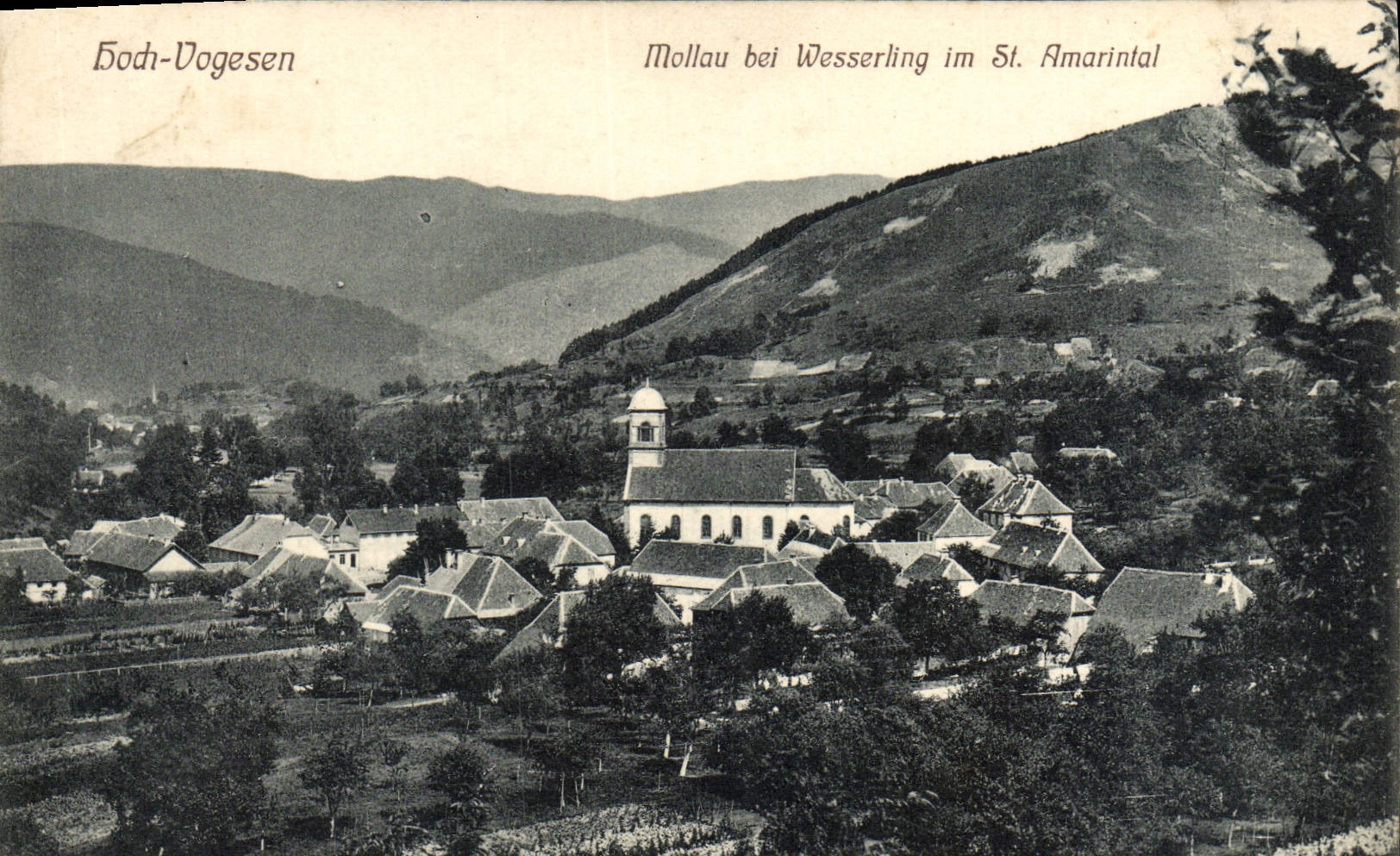 VINTAGE POSTCARD Vogesen Mollau EIB Wesseling Im St Amarintal