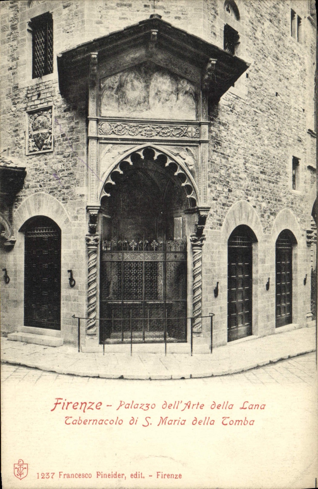 CPA Firenze Palazza Dell'Arte Della Lana Cabernacolo Di S Maria Della Comba