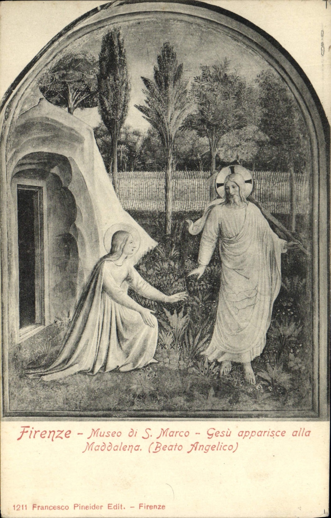 CPA Firenze Musee Di S Marco Gesu Apparise Alla Maddalena Beato Angelico