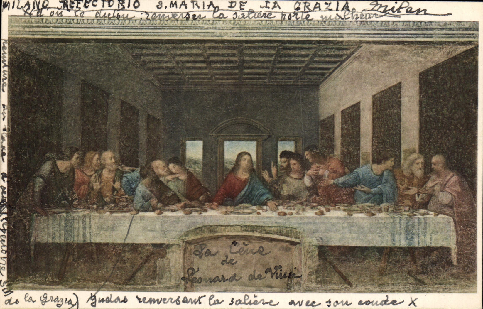 VINTAGE POSTCARD Ultima Cena Milano