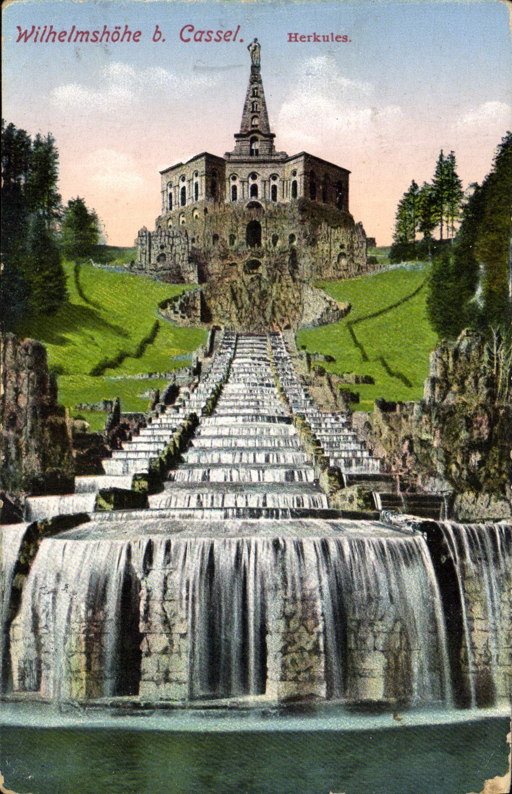 VINTAGE POSTCARD Wilhelmshohe B Cassel Herkules