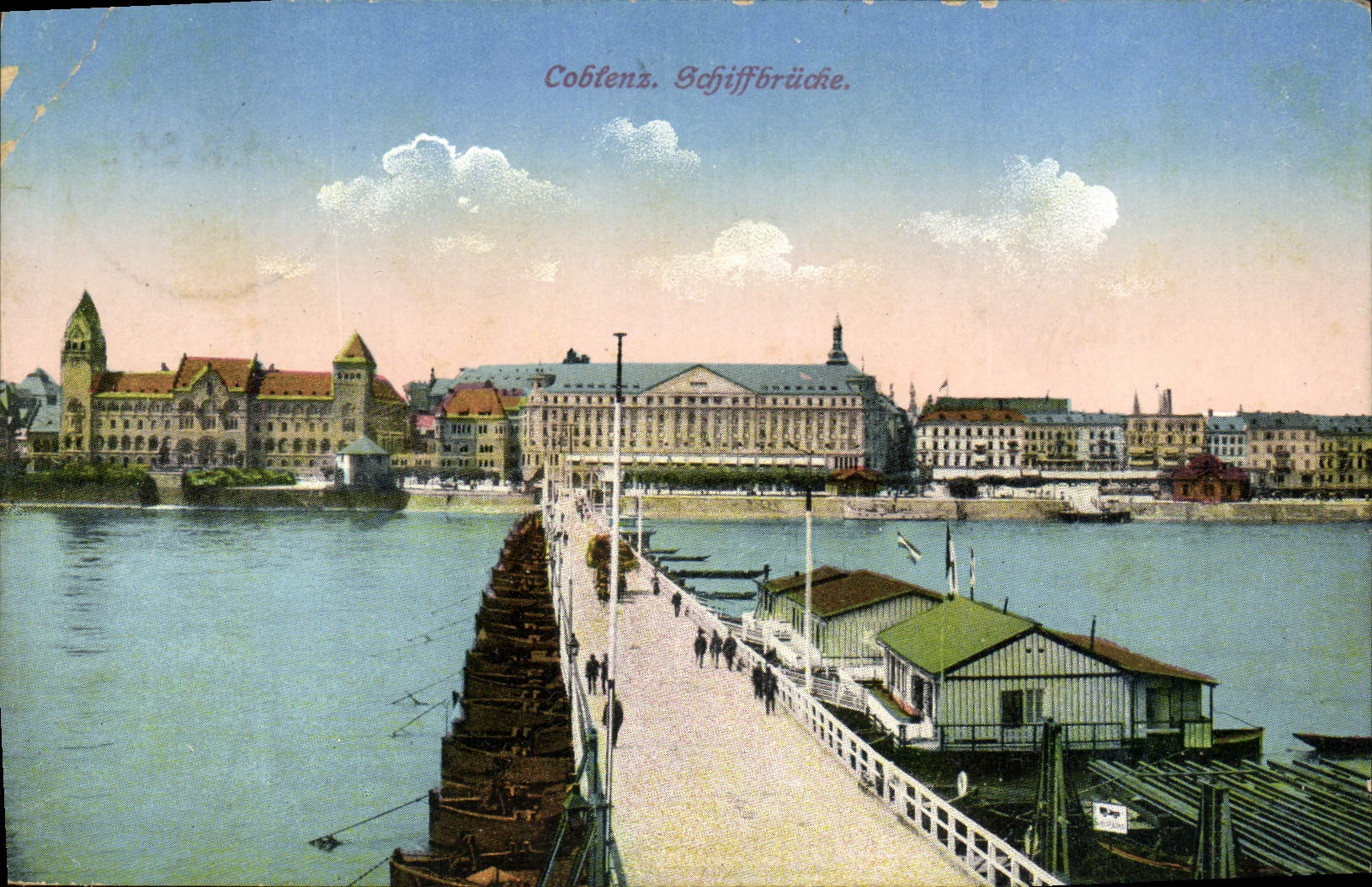 CPA Coblenz Schiffbrucke